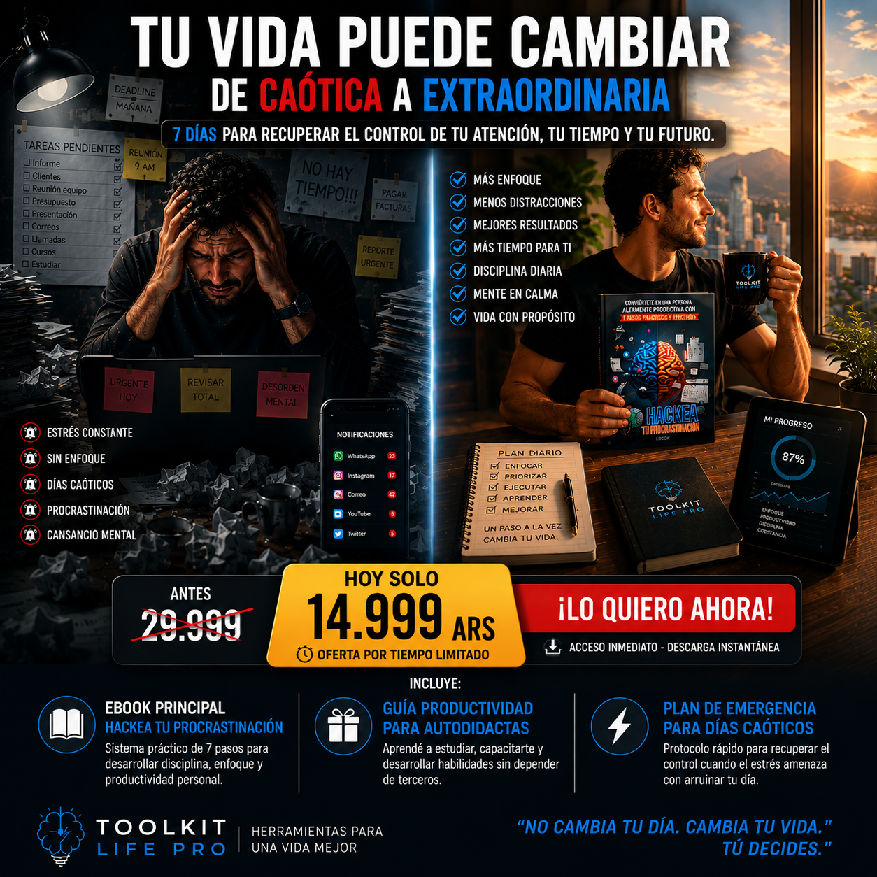 Hackea Tu Procrastinación - Sistema Práctico de 7 Pasos